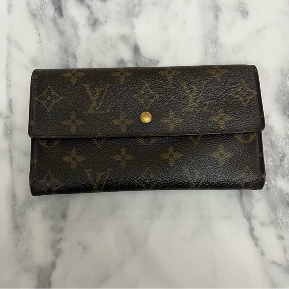 Vintage Louis Vuitton | Monogram International Long Wallet FLAWED - Picture 1 of 14